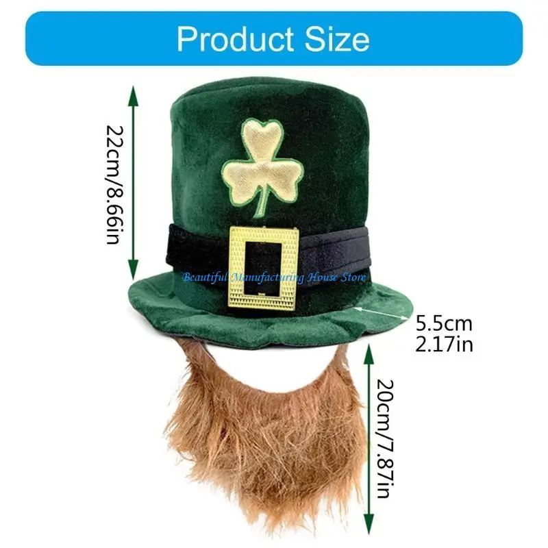 Chapeau fête saint-patrick E56A, tenue fête du Festival irlandais pour célébration du Festival