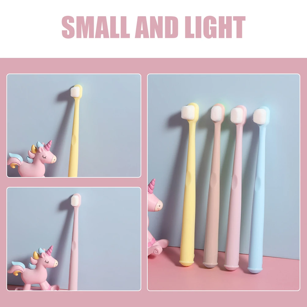 

6Pcs Toddler Toothbrush Set Ergonomic Design Soft Bristles Kids Toothbrushes for Effective Cleaning Portable Travel Daily Use