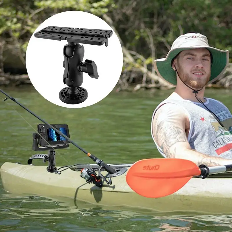 360 Degree Swivel Ball Mount Marine Kayak Electronic Fish Finder Mount Base Fishfinder GPS Navigation Fish Finder Bracke