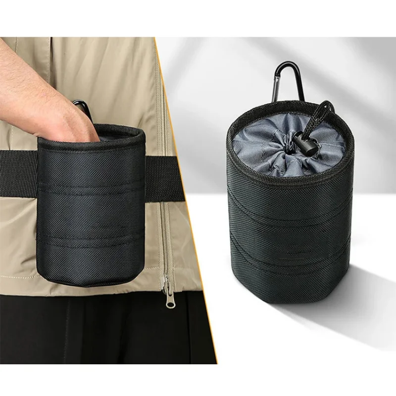 12 Inch Round Shape Durable Tool Belt Heavy Duty Waist Tool Pouch for Electrician Work