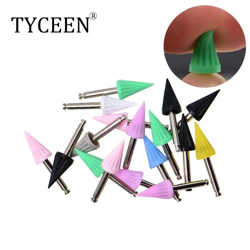 

10pcs Dental Polishing Cup Dental Bending Machine Polishing Brush Contra Angle Polisher Prophy Cup Oral hygiene Dental Lab Tools