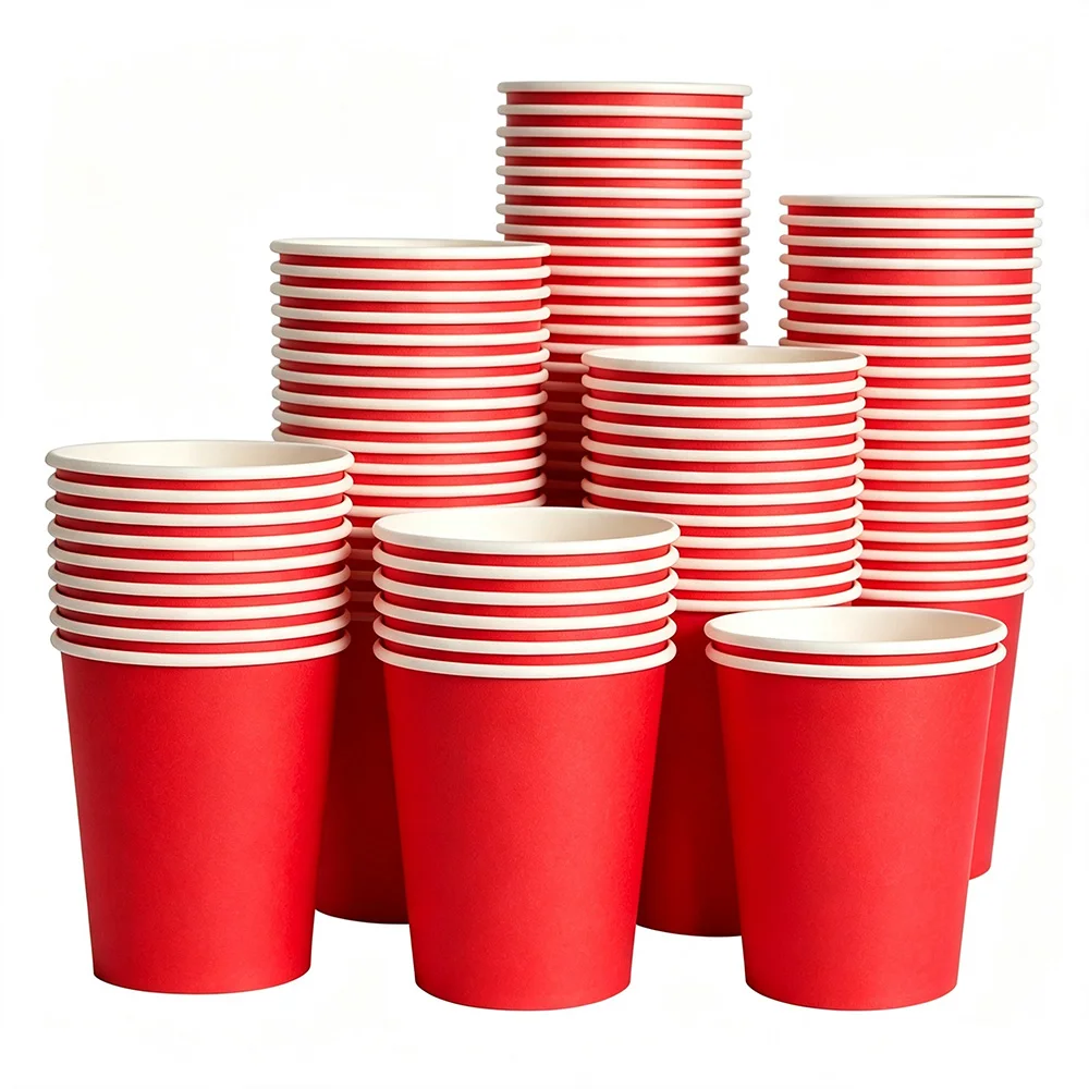 10-50 Stück Einfarbige 7-Zoll Pappteller Rot Blau Rosa Weiß Schwarz Einweg-Geschirr Geburtstagsparty Babyparty Deko-Zubehör – Detail 4