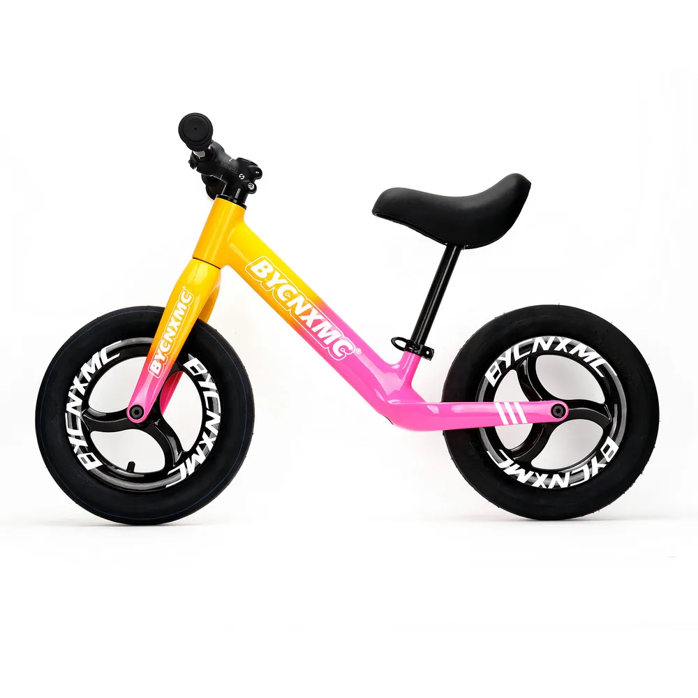 BYCNXMC 12 inch children\'s balance bike bicycle two in one carbon fiber sliding scooter 1-2-3-6 year old children\'s toddler