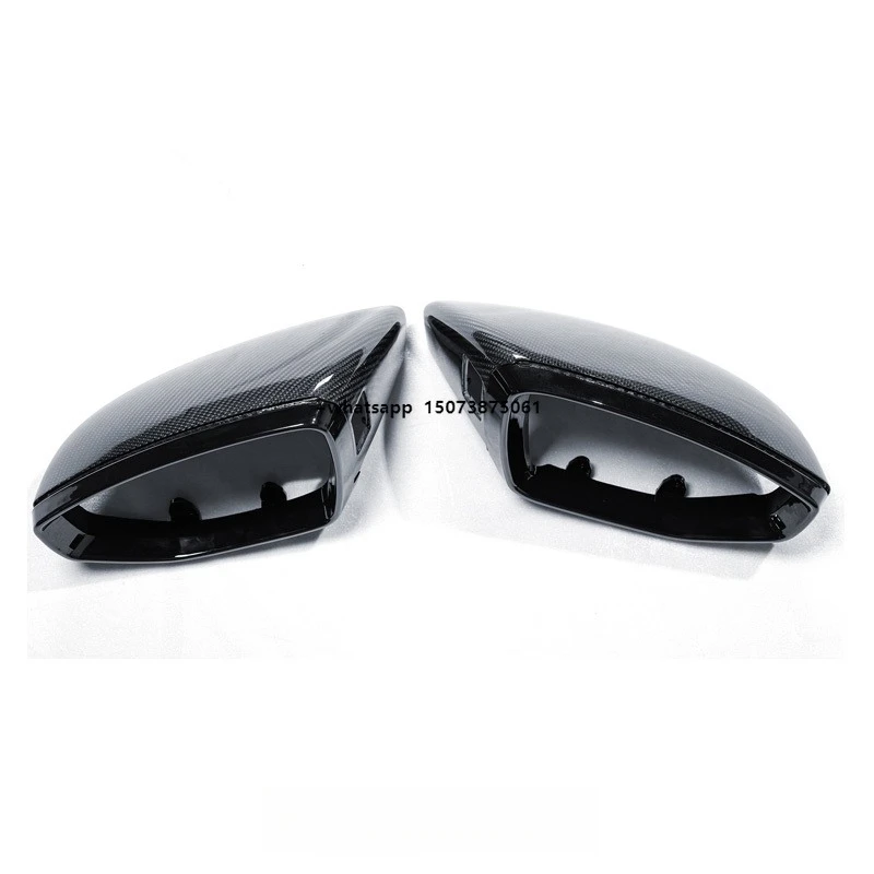 

Paktechz Prepreg Dry Carbon Fiber Parts Mirror Caps Covers for RS6 RS7 C8
