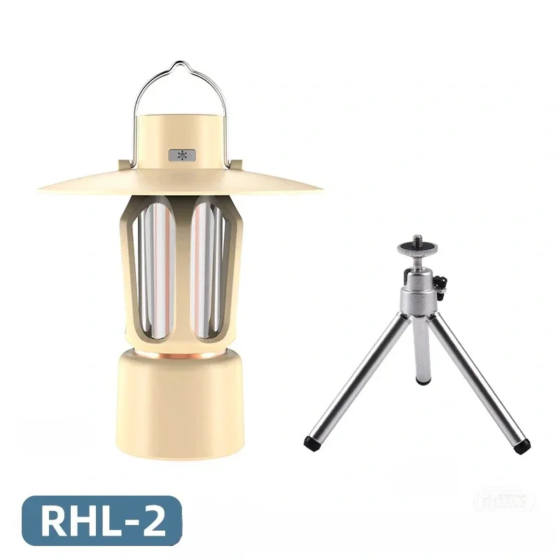 Three colors of camping lights can be hung or flat with light stand three adjustable light Suitable for outdoor camping