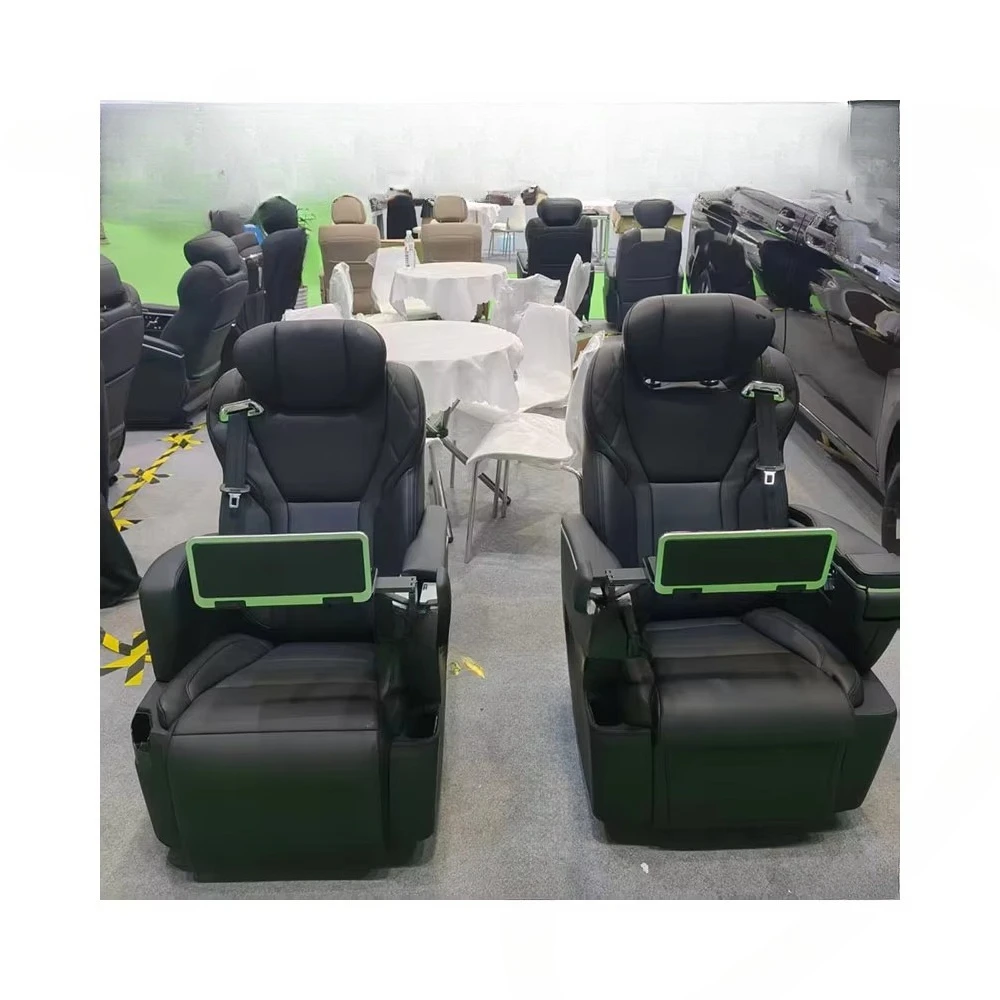 Luxury Vito W447 Airline Captain Car Massage Seat for  Sprinter Van Made of Nappapi Material