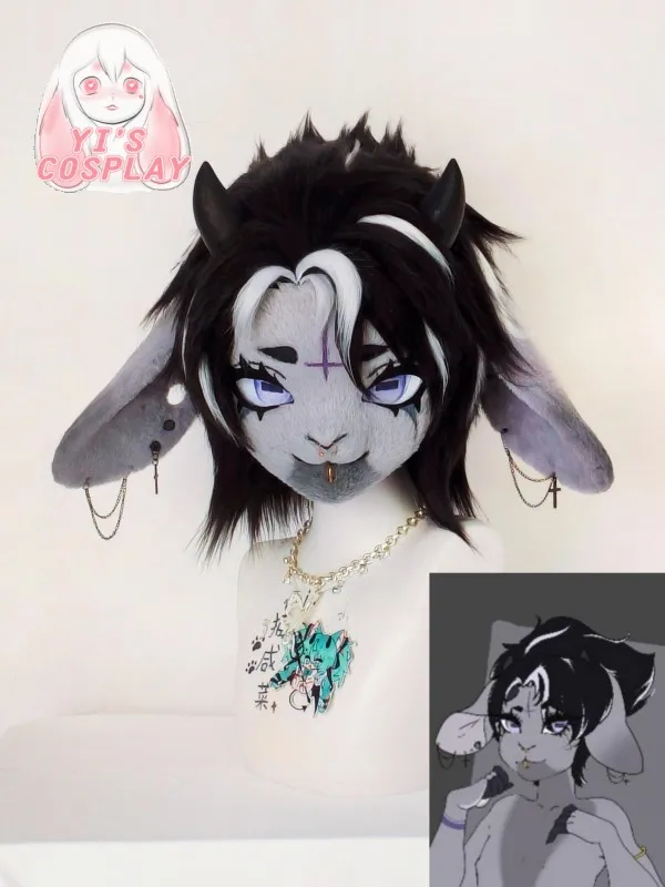 

Customized Fursuit Kemono Head Handmade Custom Fursuit head Furry Kigurumi Head Yis Cosplay Kemono Headsets Beast