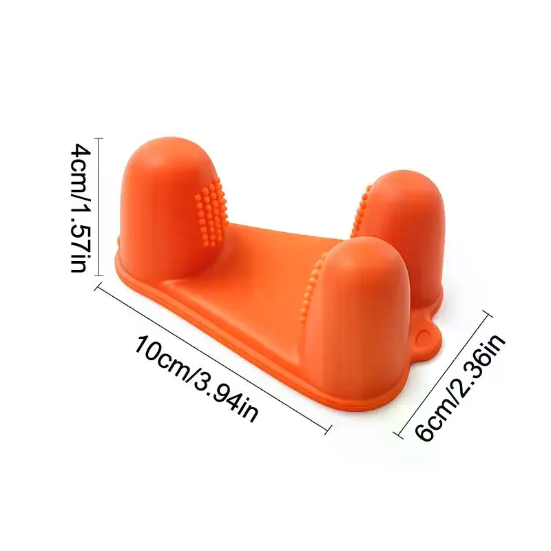 Silicone Snacks Finger Cover Oil-proof And Dirt-proof Food Clips Non-slip Heat Resistant Finger Cots Multi-Function Kitchen Aid