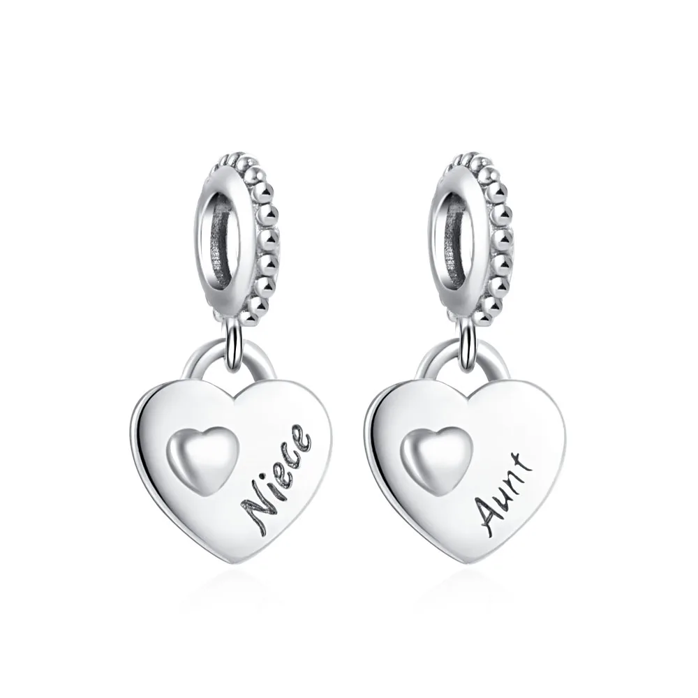New Fashion 925 Sterling Silver Mother's Day Mom Daughter DIY Fine Beads Fit Original Pendant Women Bracelet Accessories Gift image 3