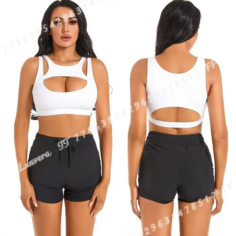 Women Solid Color Sports Bra High Quality Yoga Gym Athletic Tight Top Workout Training With Removable Cups Fitness Wear