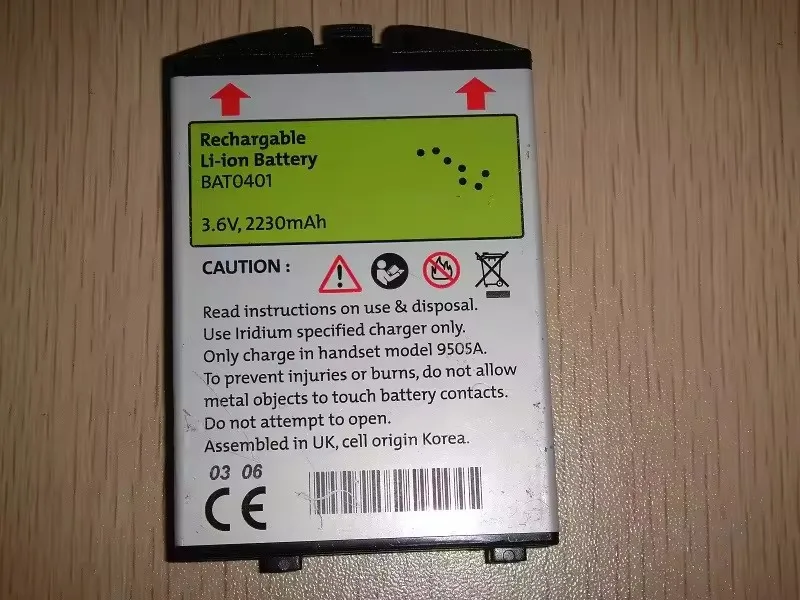 

9505 9505A BAT0602 BAT0401 battery for Iridium Satellite Phone