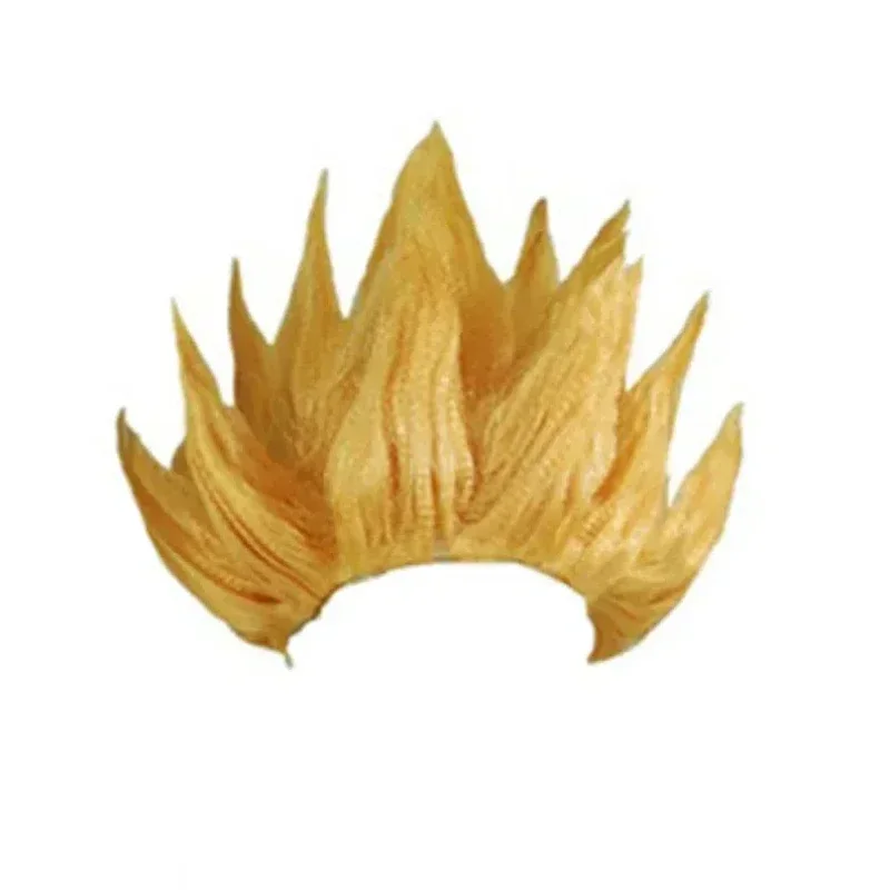 New adult children's role-playing wig anime costume party dress up black, blue, yellow wig Halloween carnival party wig