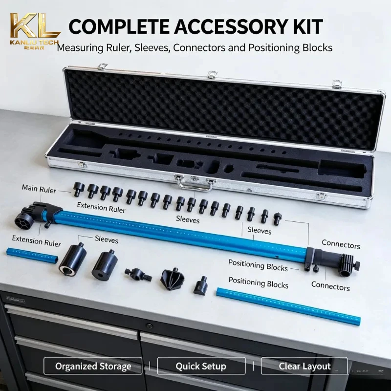 Auto Body Frame Straightener Accessories 2D Measuring Ruler Two Dimensional Car Body Inspection Detection Measuring Tool