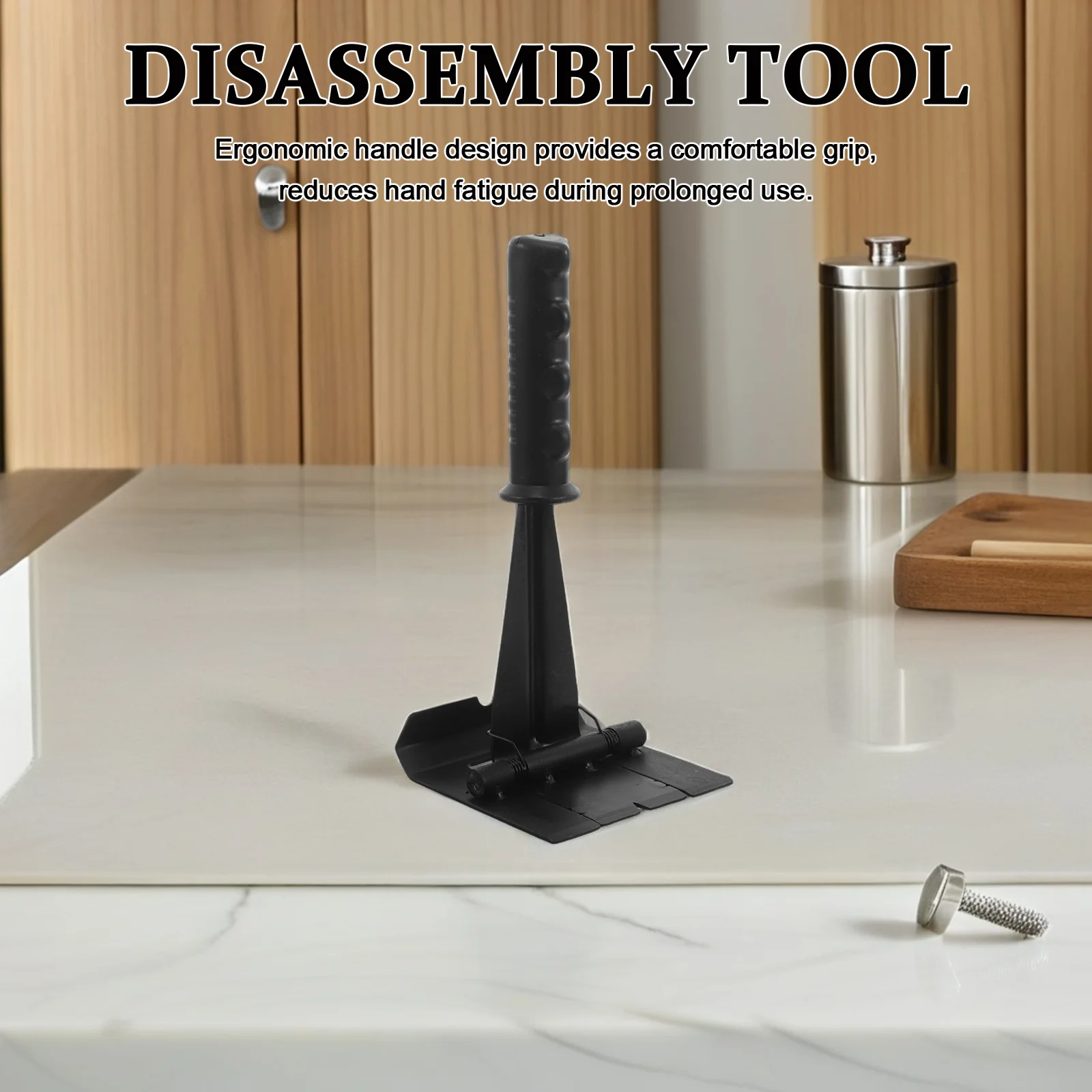 Barra de palanca multifuncional de 4 pulgadas, extractor de ajuste plano para zócalo, herramienta de eliminación de suelo de azulejos, elevador de uñas, agarre antideslizante pesado