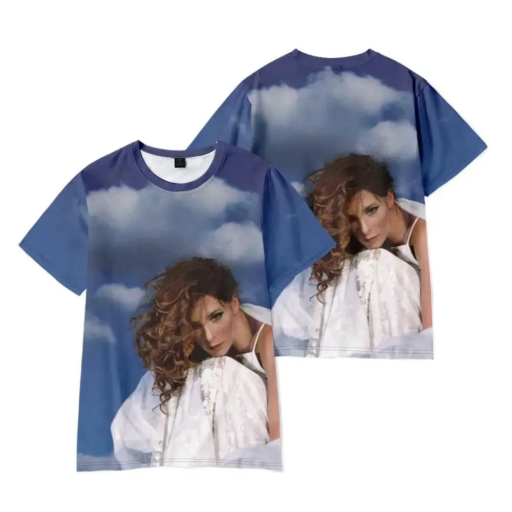 Fashion Singer Mylene Farmer T Shirts 3D Print Men Woman Casual Short Sleeve T-Shirt Oversized Harajuku Kids Tops Tees Clothing