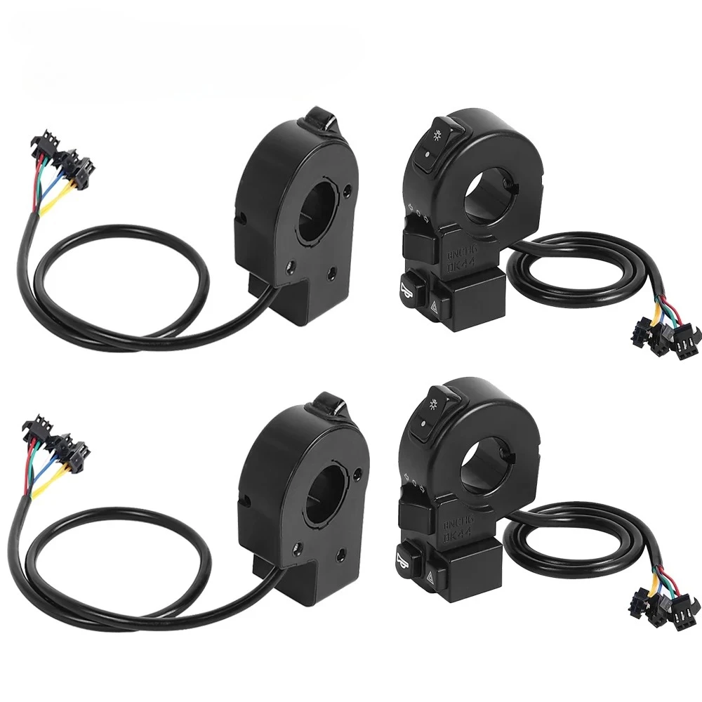 

4-в-1 переключатель на руле электрического скутера, звуковой сигнал поворота, прочные переключатели, переключатель света для мотоцикла ATV, аксессуары для электронного велосипеда