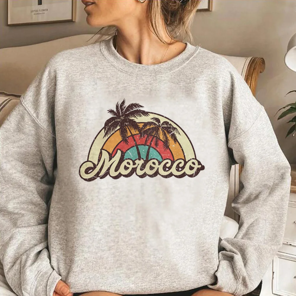 Maroc-sudaderas con capucha de Marruecos para mujer, chándal Kawaii de los años 90, ropa femenina