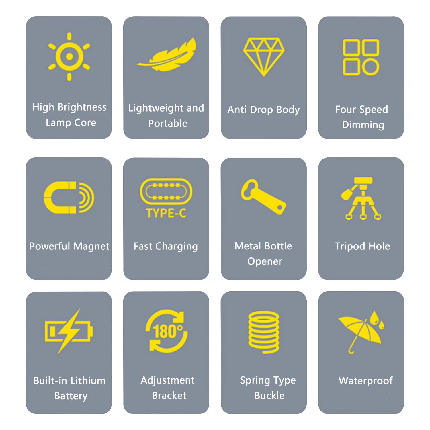 Strong Light Portable Mini Keychain Small Flashlight Charging Camping Work Multifunctional Auto Repair