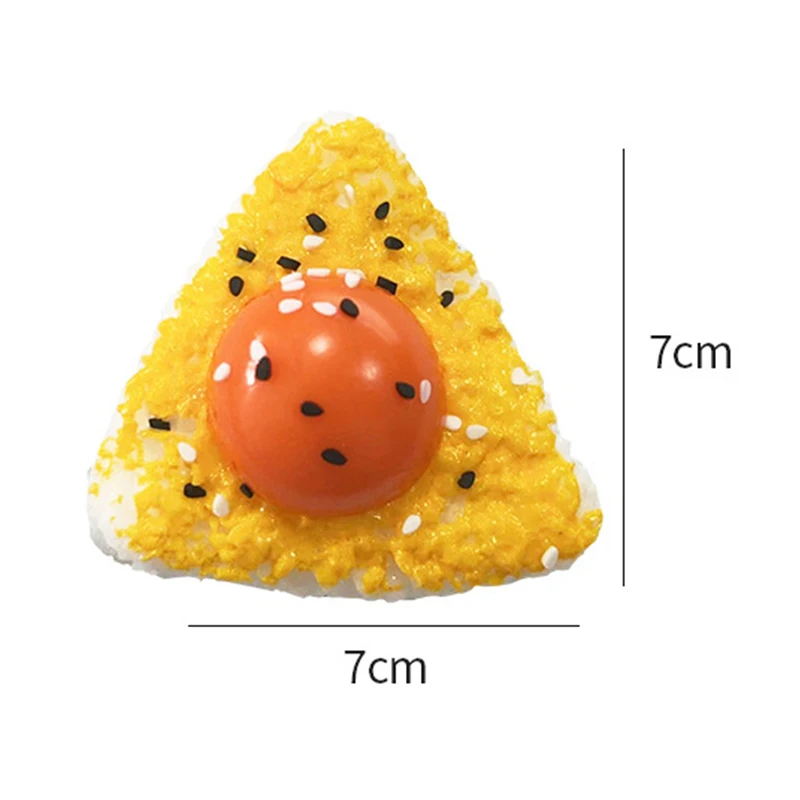 Simulation Egg Yolk Rice Balls Mochi Pinching Toy Squishy Toy Stress Release Toy Slow Rebound Decompression Toys Adult Kid Gifts