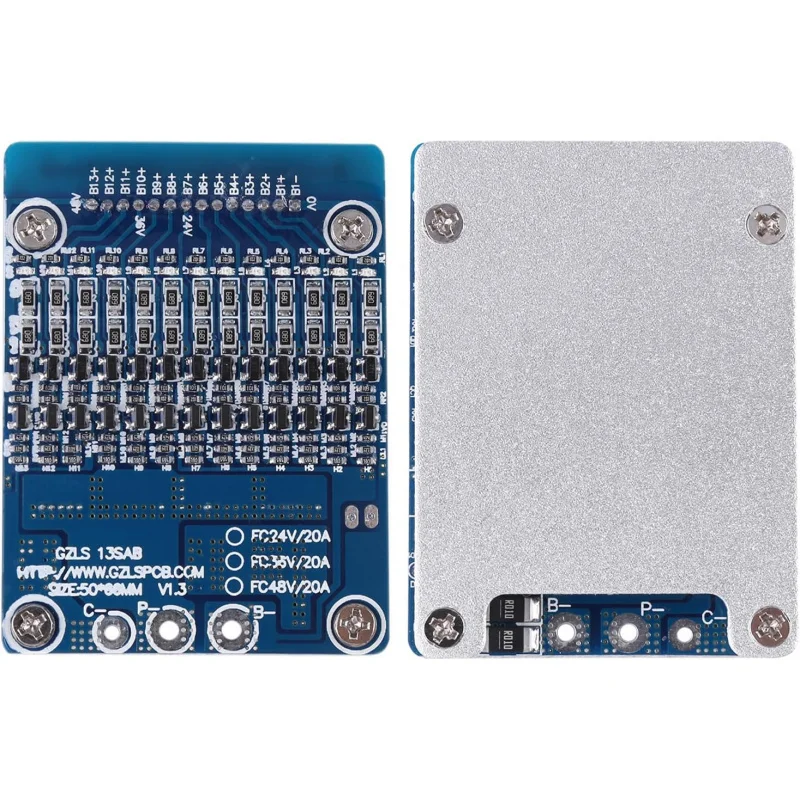 Battery Board 13S 48V 20A Li-ion Cell Battery PCB Board with Balance Function