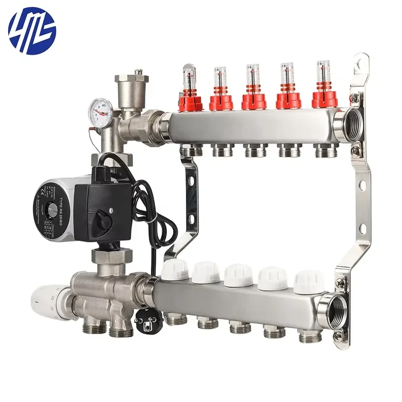 Underfloor Manifold Water Mixing Pump Kit Radiant Floor Heating