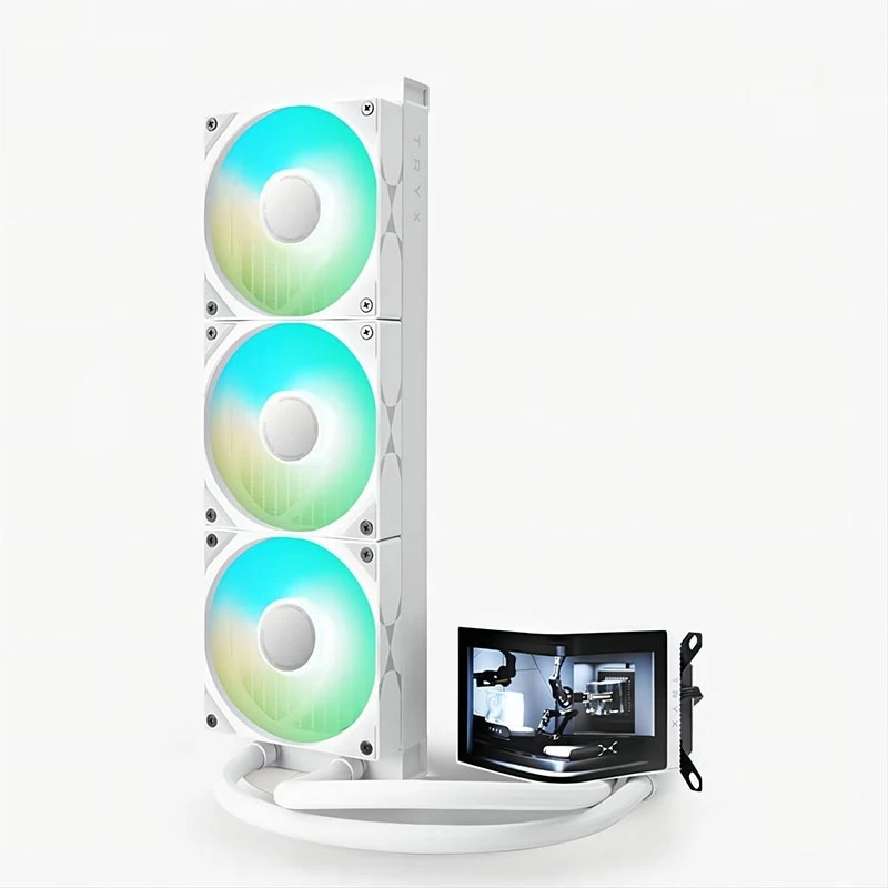 360 Integrated Water Cooling 6.5-inch Curved Screen CPU Heat Sink Water Cooled AMD Intel