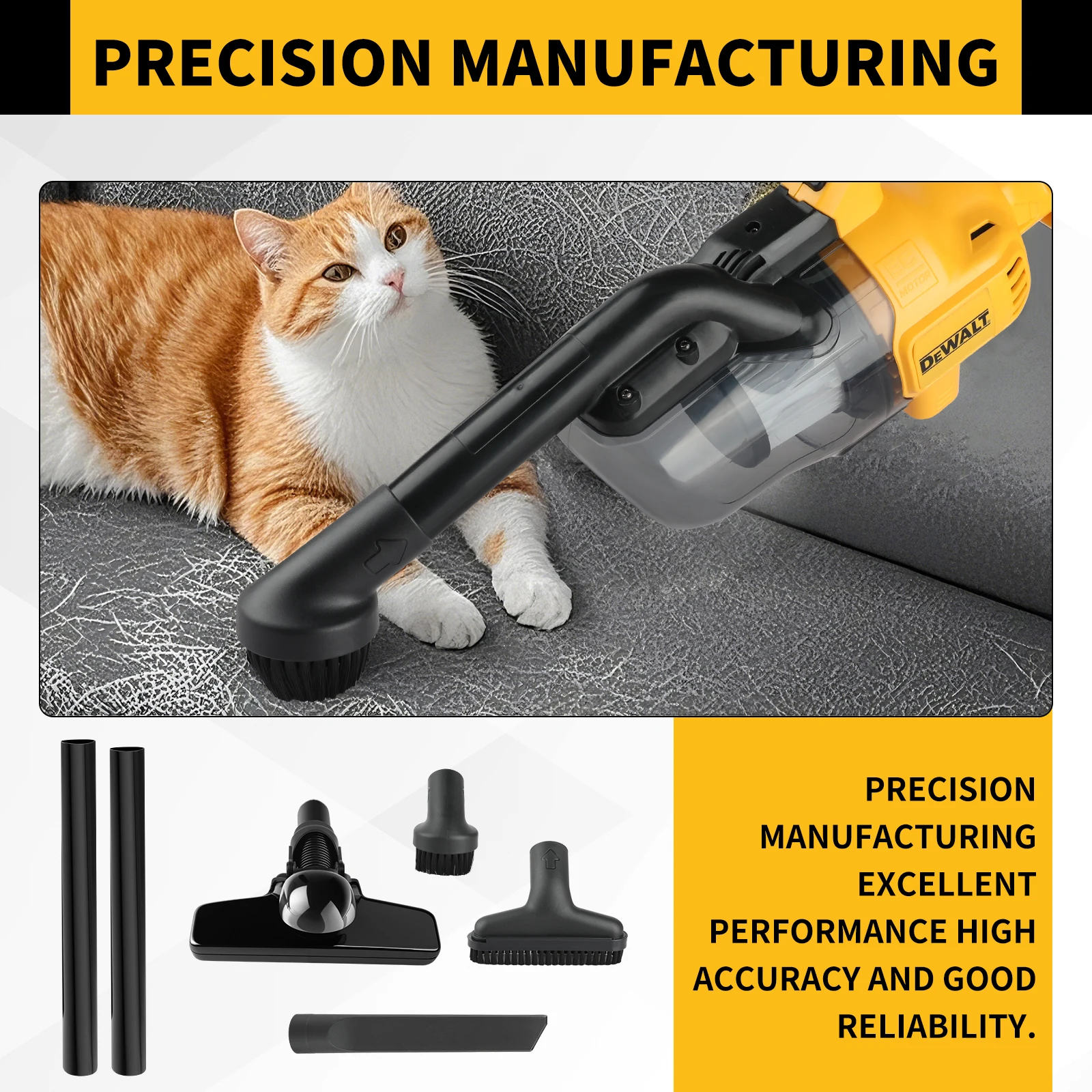 

DEWALT Пылесос Промышленный пылесос Беспроводной ручной пылесос Перезаряжаемая чистка салона автомобиля