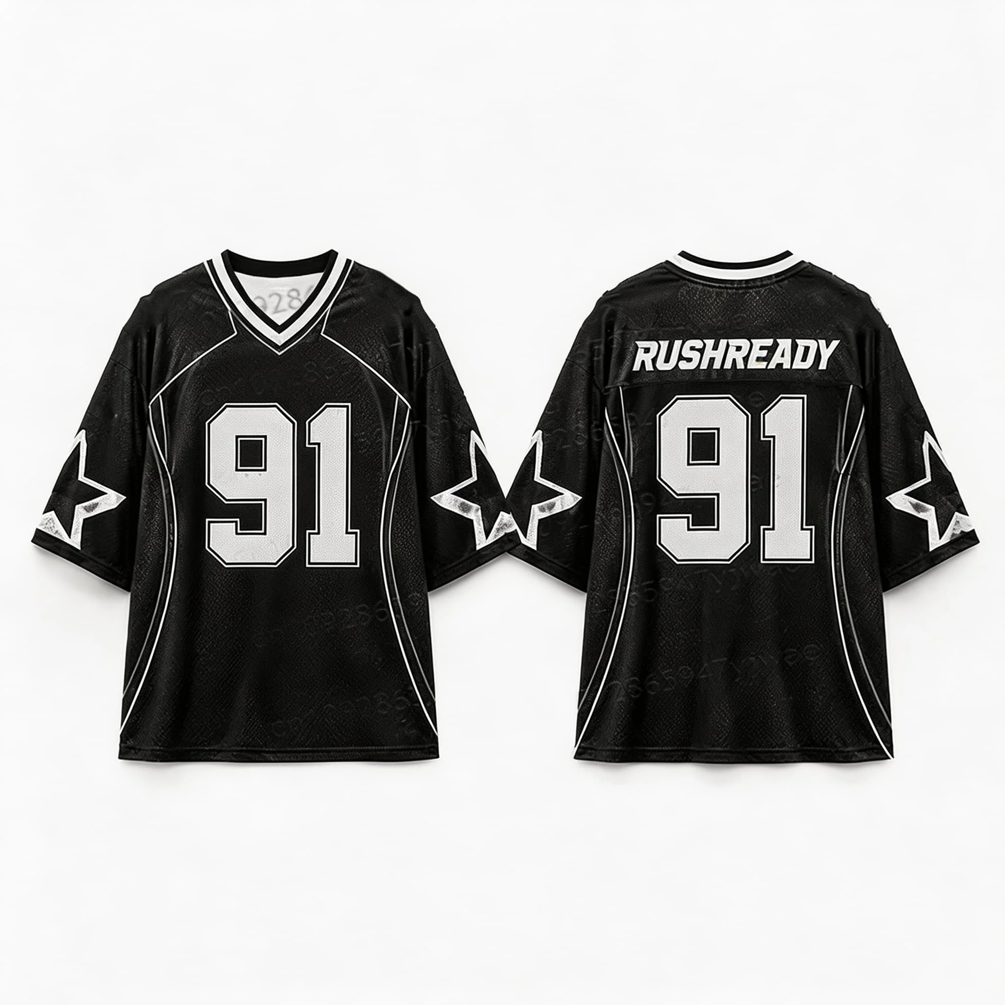 Summer Number 91 Print Patchwork Sport Jersey Top Women's Tshirt Unisex Tee Top Vneck Short Sleeve Quick Drying Men's T Shirt