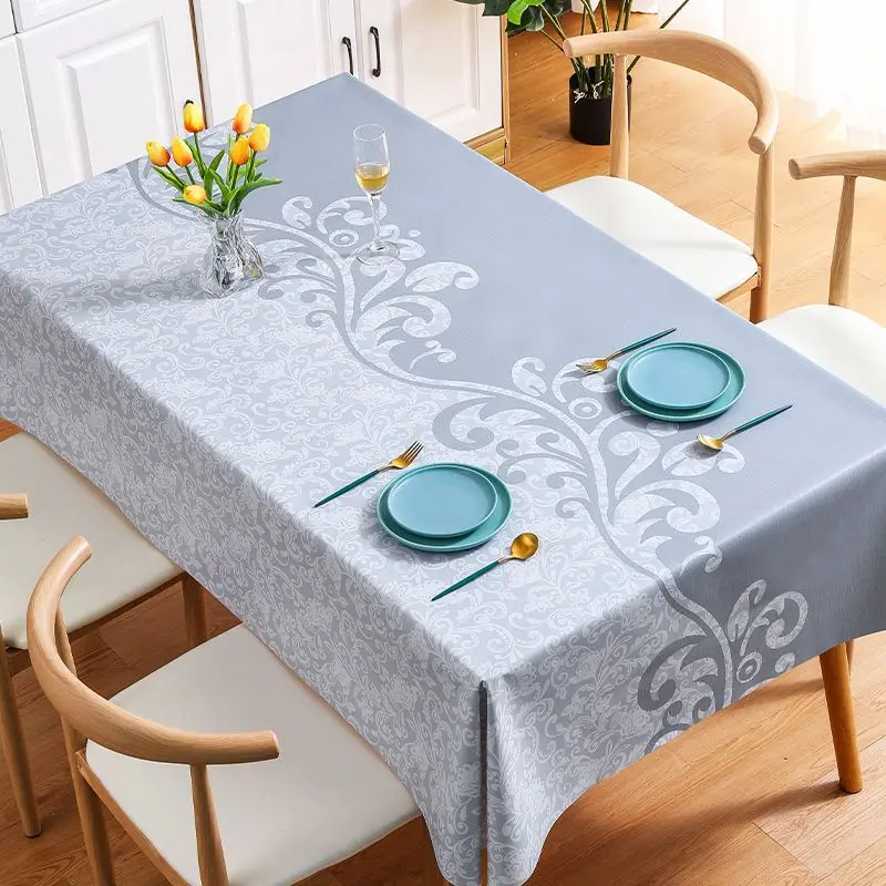 Flower Blooming Garden Tablecloth Waterproof and Oil Resistant Rectangular Tablecloth Ins Tea Table Cloth скатерть водостойкая