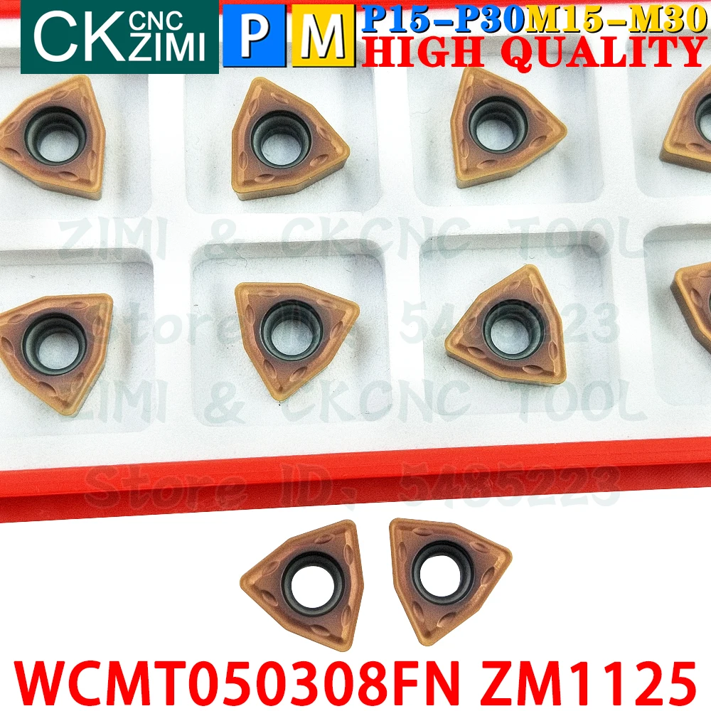 WCMT050308FN ZM1125 WCMT 050308 Inserti in carburo U trapani Inserti di tornitura Tornitura indicizzabile WCMX0503 WCMT 0503 WCMT050308 CNC Utensili da tornio da taglio per trapani WC U