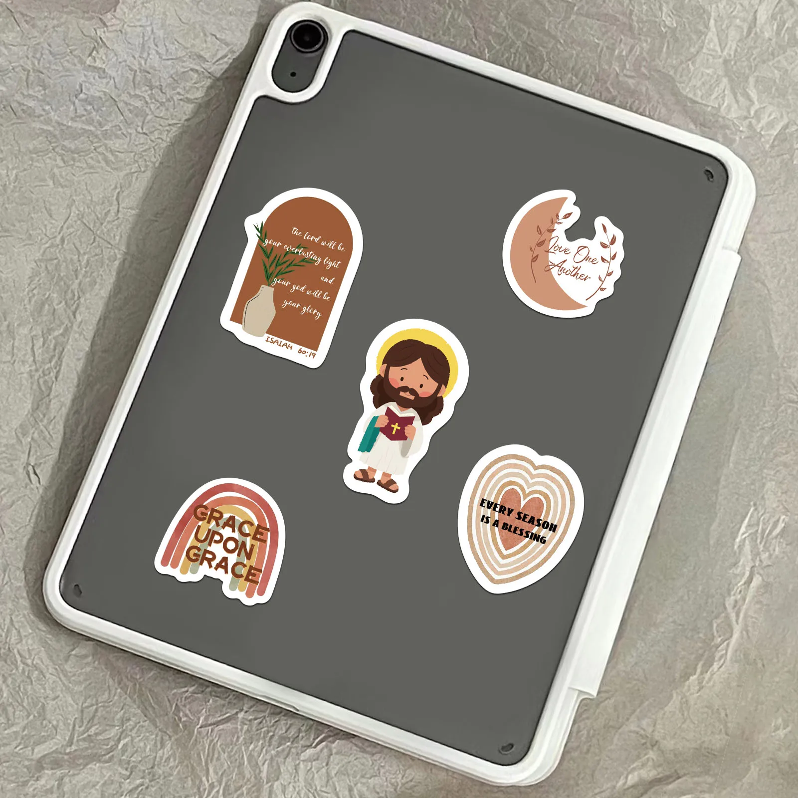 500/1000PCS Jesus Stickers Exquisite Account Materials Phone Cases Laptop Suitcases Water Cups Waterproof Stickers