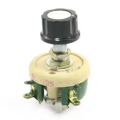 Wirewound Ceramic Potentiometer Adjustable Rheostat Resistor 25W 1R/2R/5R/10R/20R/30R/50R/100R/150R/200R/300R/500R/1KR/2KR