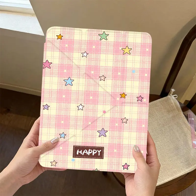 Multi View Angles 3+Y Fold Case For iPad A16 2025 11th Air11/13inch iPad10.2 7/8/9th 4/5th 10.9 IPad Mini6 8.3 Pro 11 2024
