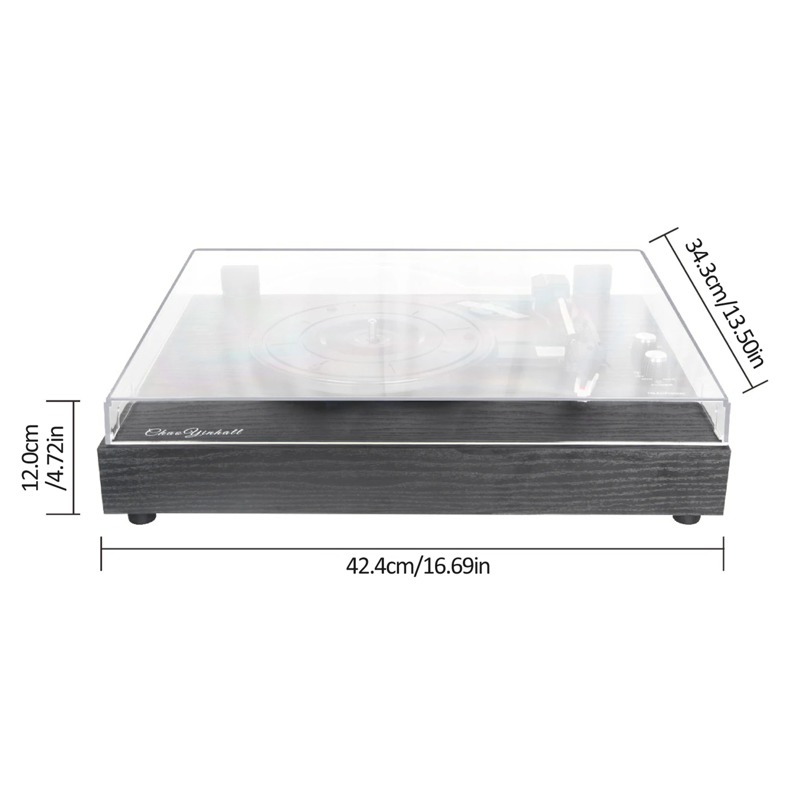 مشغل فينيل الدوار ريترو سجل لاعب LP المدمج في مكبرات الصوت خمر غراموفون 3 سرعات BT5.0 AUX-in خط التدريجي RCA الإخراج