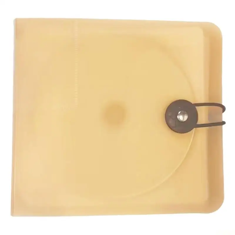 B03F Sleekly Disc DVDs Holder for 12Discs Case With Buckle PP Construction Storage Bag