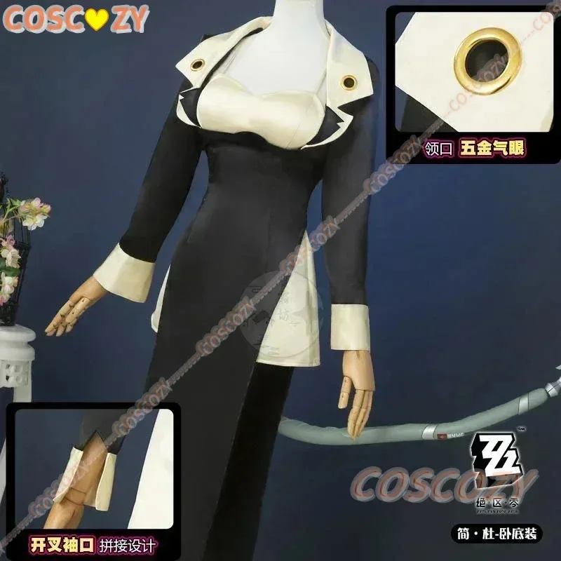 Zenless zona zero jane doe cosplay traje cos peruca adereços cauda orelha jogo festa de halloween undercover uniforme jogar papel conjunto roupas