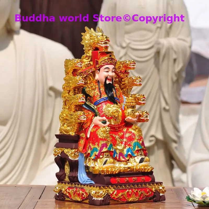 HOME Shrine protection SHOP Worship Mammon God of wealth 9 dragons CAI SHEN Recruit wealth Bring good luck money Buddha statue