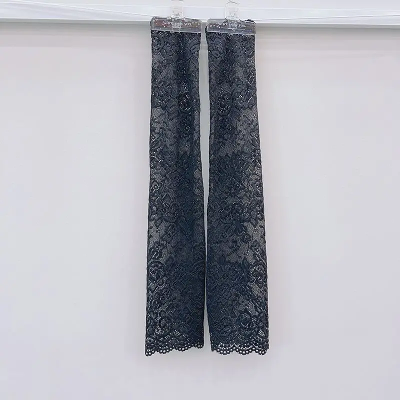 المضادة للأشعة فوق البنفسجية الدانتيل الجليد الحرير الأكمام الشمس حماية طويلة الأكمام قفاز واقية من الشمس كم الذراع يغطي الأشعة فوق البنفسجية العزل قفازات ركوب الدراجات في الهواء الطلق