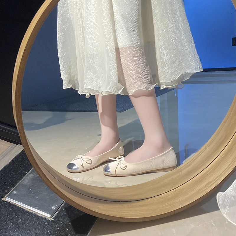 Women's Breathable Slip-On Flats Shoes Casual Dress Shoes Comfortable Memory Foam Ballet Flat Shoes for Lady image 3