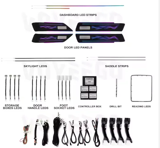 

A80 Car Ambient Lighting Led Upgrade Interior Ambient Light for LandRover Range Rover Evoque 2013-2017 Ribbon Style