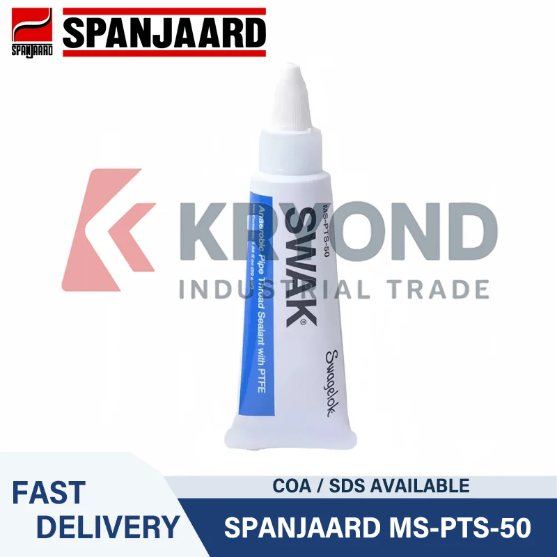

Swagelok MS-PTS-50 Резьбовой герметик 100 г ПТФЭ-паста Незатверждающая химически стойкая смазка для фитингов и резьбовых клапанов