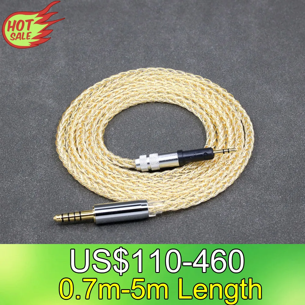 

8 Core 99% 7n Pure Silver 24k Gold Plated Earphone Cable For Audio Technica ATH-M50x ATH-M40x ATH-M70x ATH-M60x LN008799