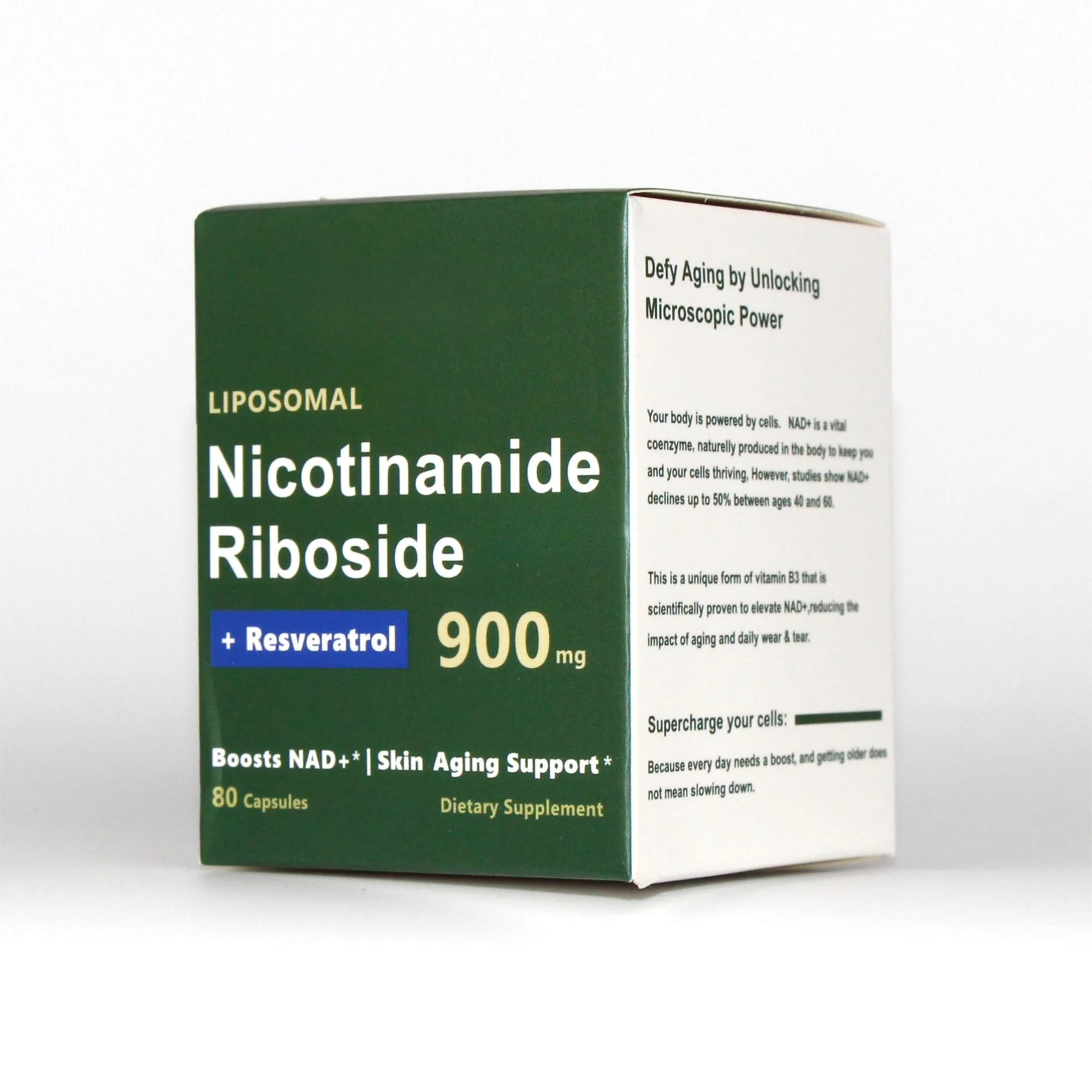 NAD+ Research NMN Supplement Alternative - Liposomal Nicotinamide Riboside- High Purity NAD Supplement for Anti-Aging, Energy