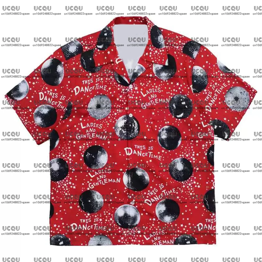 

New Fashion Hawaiian Vacation Summer Oversized Top Casual T Shirts W-Wacko Men Holiday Boys Male Tee D-Disco Ball Clothes Hot