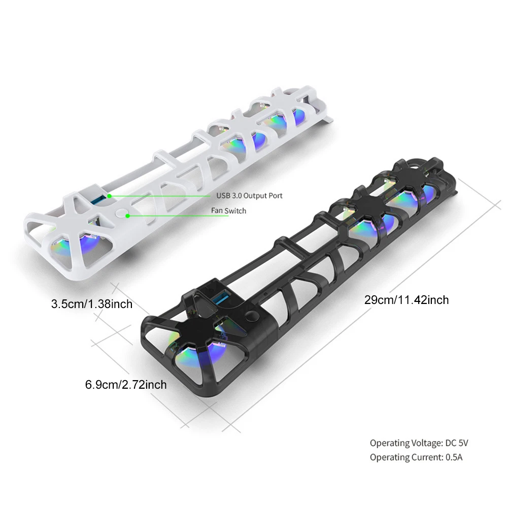 Охлаждающий вентилятор с контролем температуры для PS 5 Pro, эффективная система охлаждения, охлаждающий вентилятор для хоста для Playstation 5 Pro, аксессуары для хоста