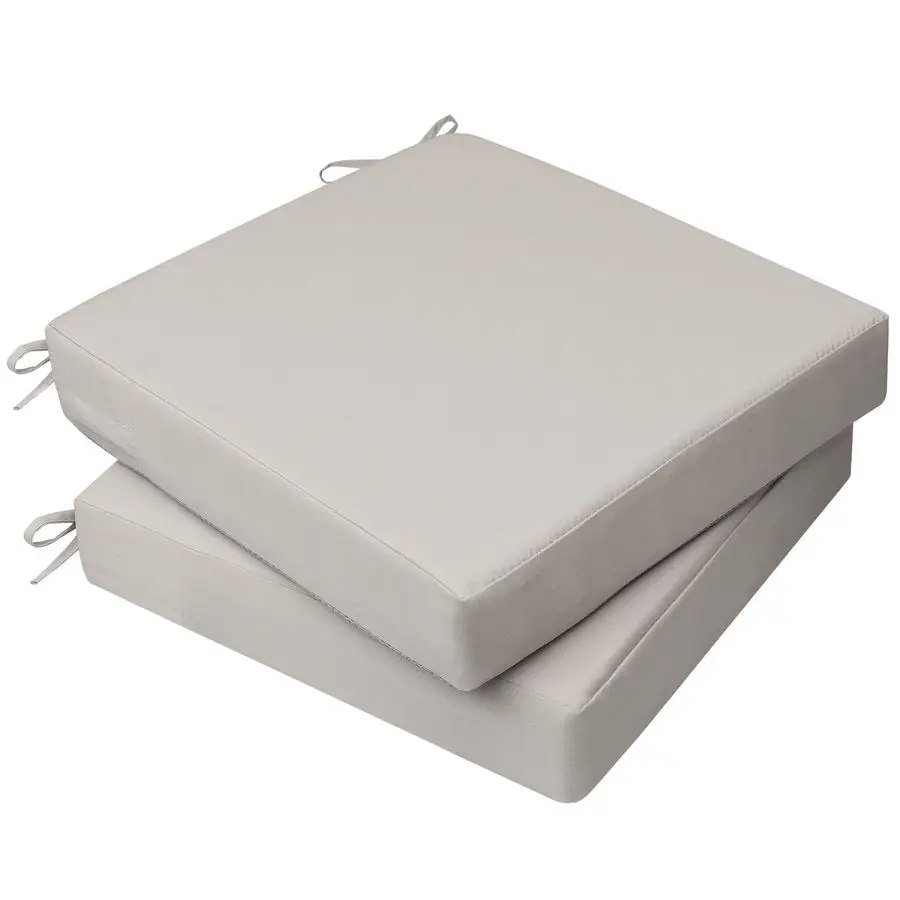 

Outdoor Seat Cushions for Chairs, Waterproof, FadeResistant, 20 x 20 x 3, Patio Furniture Replacement Cushions, Set of 2, Beige
