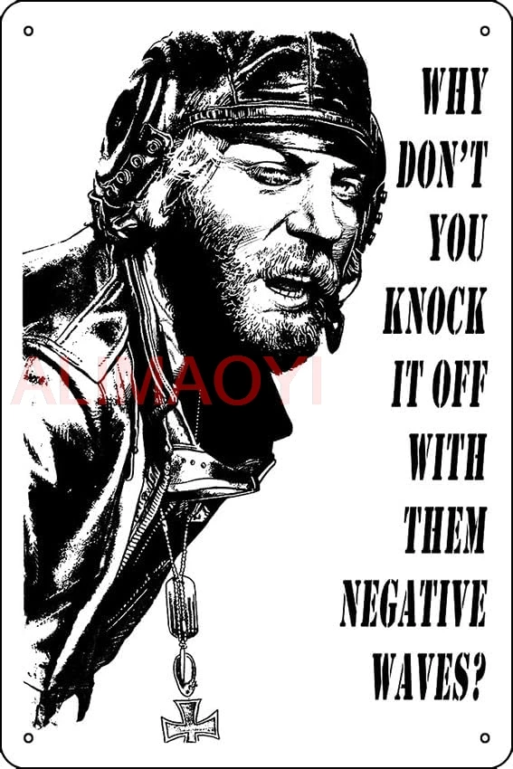 Kelly's Heroes - Oddball Says in glorious black and white Poster Metal Tin Sign Plaque Man Cave Wall 8x12 Inch Wall Art  ALA