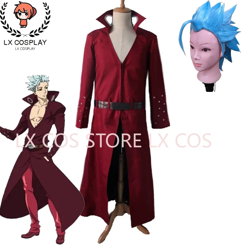 Costume de cosplay Ban de l'Épitaphe des Sept Commandements (Nanatsu No Taizai) - Manteau du Pêché de la Greu de Renard
