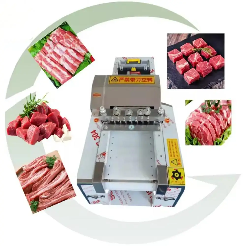 Automatic High-performance Frozen Meat Slicer - Beef Chicken Red Meat Bone Cutter, Butchery Electric Block Cutting Machine