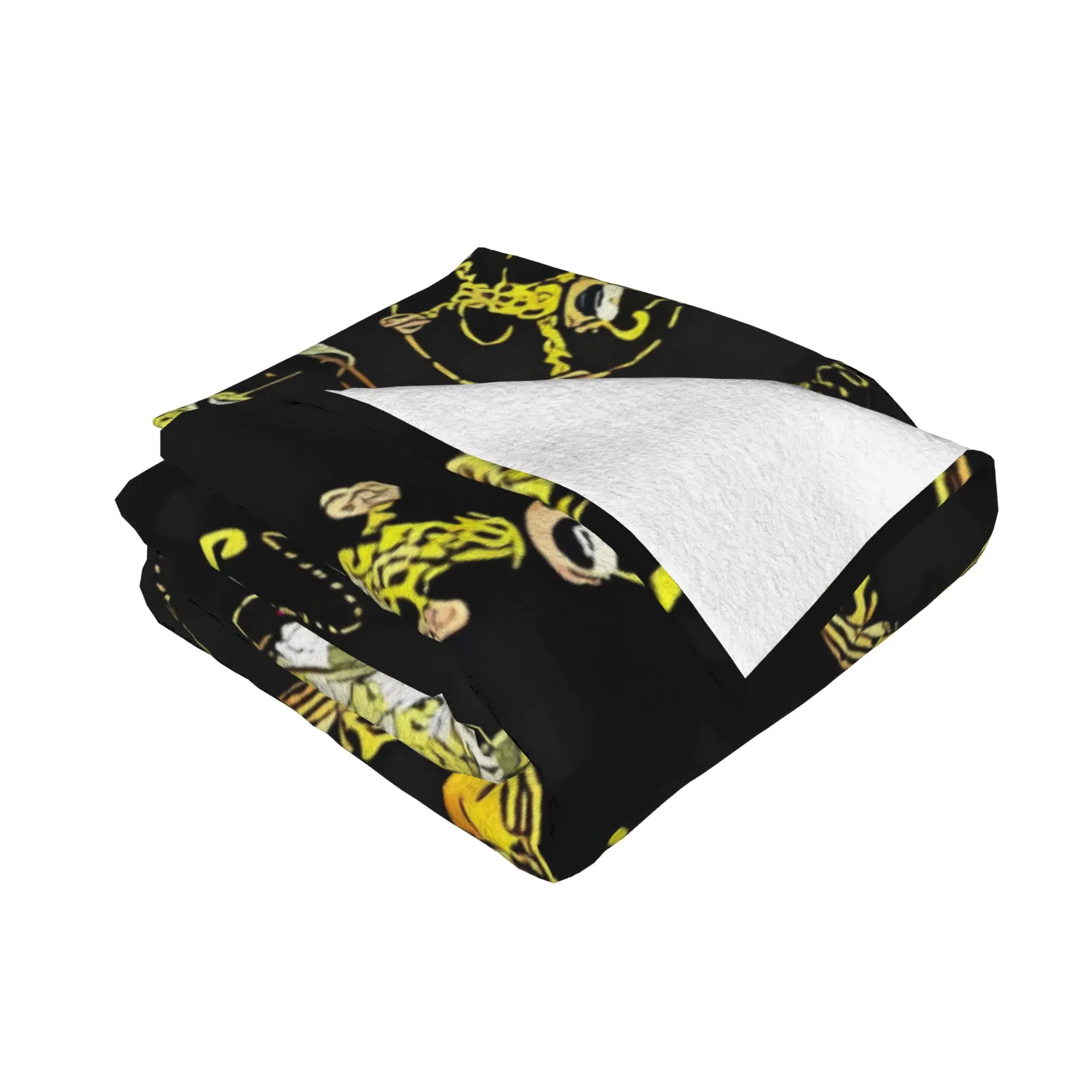 1PC Marsupilami Tuti   Black Marsupilami home room decorations Winter Blankets for Adults Bedding Home Interior Sofa Knee